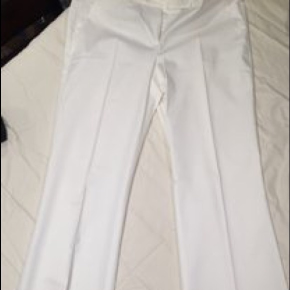 Theory White Boot Cut Pants - Picture 2 of 5